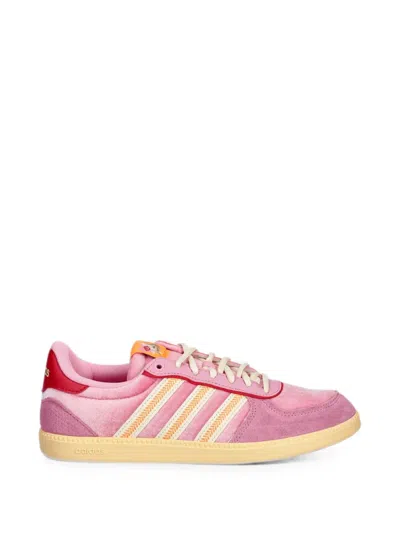 Adidas Originals Velvet Panelled Sneakers In Pink