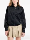 Adidas Originals Velvet Zip-up Track Jacket In Black