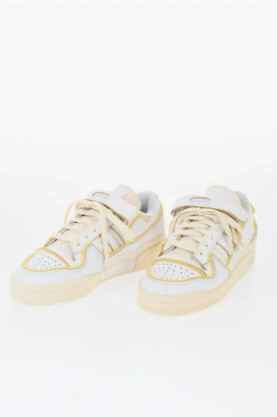 Adidas Originals Vintage Effect Leather Forum 84 Low Top Sneakers