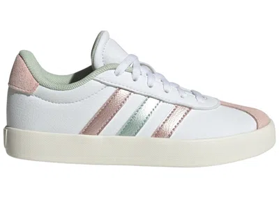 Pre-owned Adidas Originals Vl Court 3 0 Sandy Pink Met Sneakers In Linen Green Met /sandy Pink Met In Cloud White/linen Green M