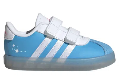 Pre-owned Adidas Originals Vl Court 3.0 Disney Cinderella Sneakers In Semi Blue Burst/cloud White/lucid Pink