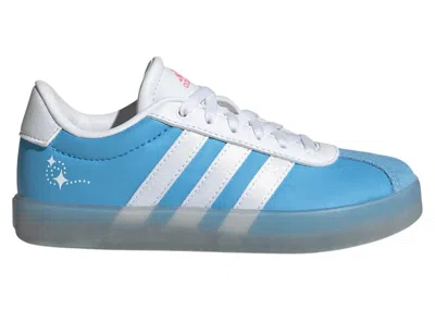 Pre-owned Adidas Originals Vl Court 3.0 Disney Cinderella Sneakers In Semi Blue Burst/cloud White/lucid Pink