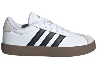 Pre-owned Adidas Originals Vl Court 3.0 Grey Sneakers In Cloud White/core Black/grey One