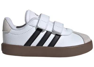 Pre-owned Adidas Originals Vl Court 3.0 Grey Sneakers In Cloud White/core Black/grey One