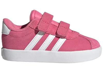 Pre-owned Adidas Originals Vl Court 3.0 Grey Sneakers In Pink Fusion/cloud White/grey Four