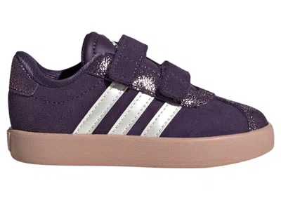 Pre-owned Adidas Originals Vl Court 3.0 Sneakers In Aurora Plum/zero Metalic/pink Gum