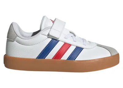 Pre-owned Adidas Originals Vl Court 3.0 Sneakers In Cloud White/royal Blue/better Scarelet Red