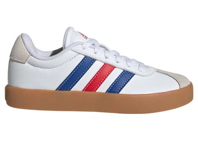 Pre-owned Adidas Originals Vl Court 3.0 Sneakers In Cloud White/royal Blue/better Scarelet Red In Multi