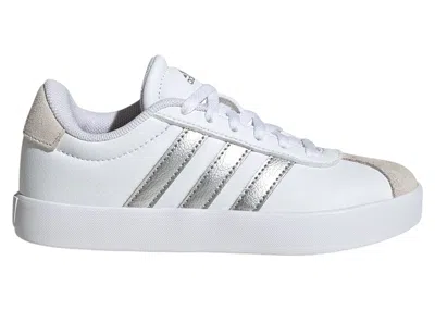 Pre-owned Adidas Originals Vl Court 3.0 Sneakers In Cloud White/silver Metallic/grey One In Multi