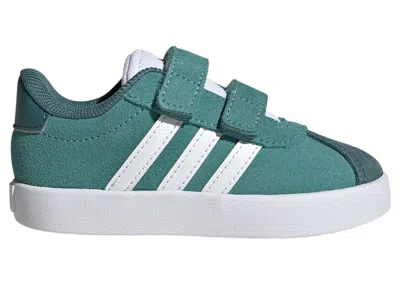 Pre-owned Adidas Originals Vl Court 3.0 Sneakers In Powder Teal/cloud White/preloved Teal
