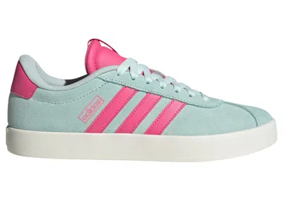 Pre-owned Adidas Originals Vl Court 3.0 (women's) Sneakers In Halo Mint/pulse Magenta/bliss Pink