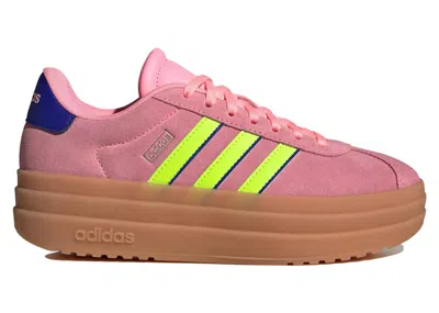 Pre-owned Adidas Originals Vl Court Bold Blue Sneakers In Pink Spark/lucid Lemon/lucid Blue In Multi