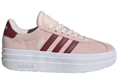 Pre-owned Adidas Originals Vl Court Bold Sneakers In Wonder Quartz/shadow Red/cloud White In Multi