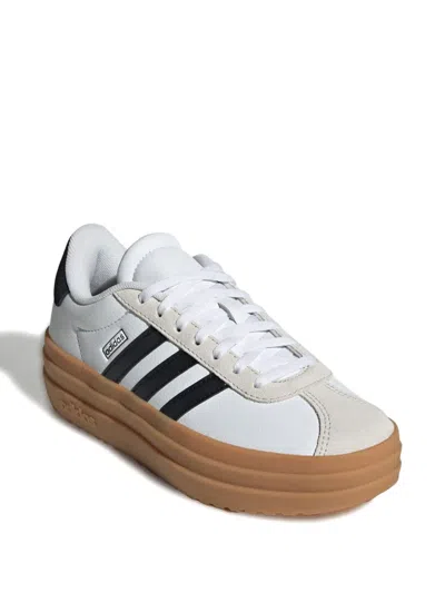 Adidas Originals Kids' Vl Court Bold Sneakers In White