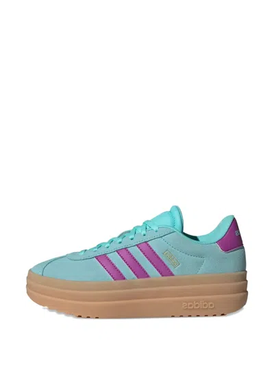 Adidas Originals Kids' Vl Court Bold Stripes Sneakers In Blue