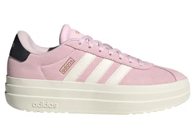 Pre-owned Adidas Originals Vl Court Bold (women's) Sneakers In Clear Pink/core White/core Black
