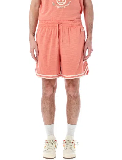 Adidas Originals Vrct 珠地布短裤 In Pink