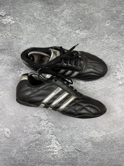 Pre-owned Adidas Originals Vtg Adidas Kundo Boxing Leather Low Sneakers Size 44 In Black