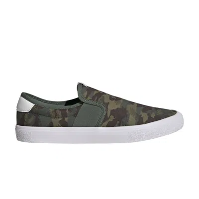 Pre-owned Adidas Originals Vulc Raid3r Slip-on 'camo' In Green