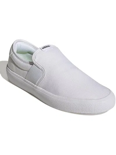 Adidas Originals Vulcraid3r Mens Canvas Comfort Insole Skate Shoes In White