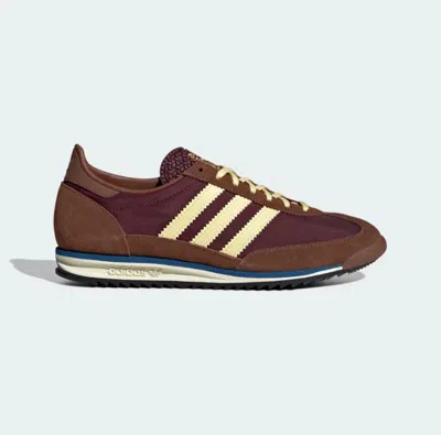 Pre-owned Adidas Originals W  Sl 72 Maroon Almost Yellow Preloved Brown Ie3425 Women