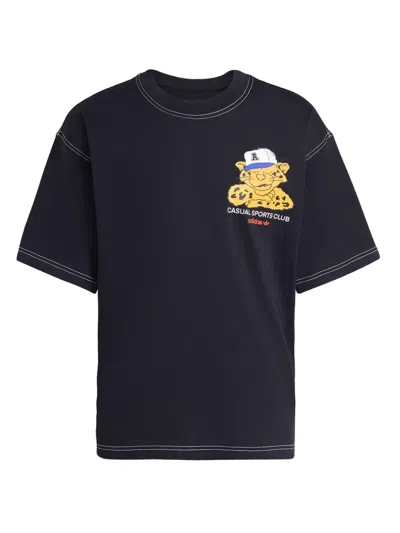 Adidas Originals Wabash Graphic-print T-shirt In Black