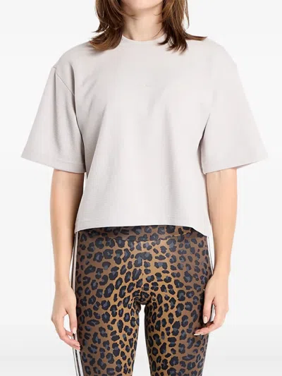 Adidas Originals Waffle Motion Yoga T-shirt In Neutral