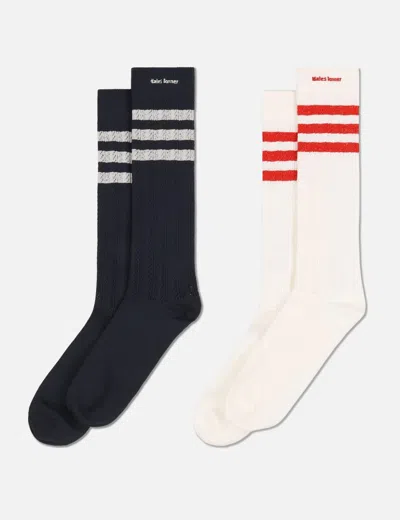 Adidas Originals Wales Bonner Crochet Hi Sock In Black