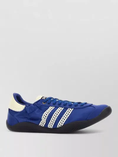 Adidas Originals Adidas X Wales Bonner X Wales Bonner Karintha Satin Sneakers In Blue