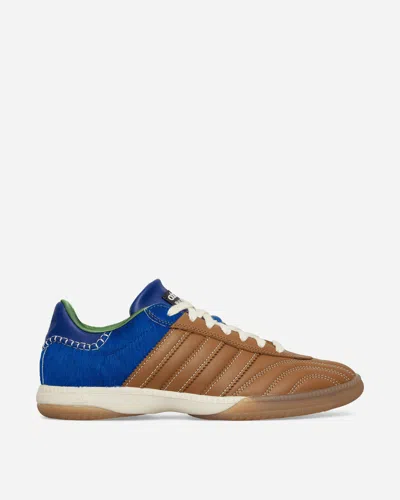Adidas Originals Wales Bonner Samba Millennium Panelled Leather And Calf Hair Sneakers In Brown
