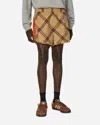 Adidas Originals Adidas By Wales Bonner Beige Shorts With Check Pattern In Cotton In Multicolor