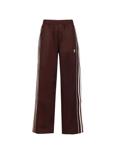 Adidas Originals Adidas X Wales Bonner Regular Fit Stripe Track Pants In Brown