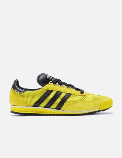 Adidas Originals Wales Bonner Sl76 Leather-trimmed Brushed-suede And Mesh Sneakers In Multi