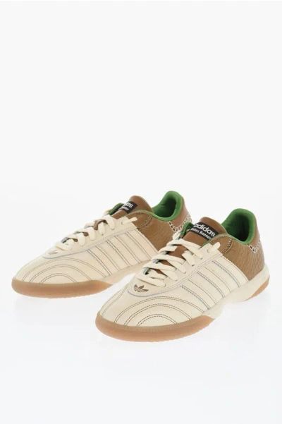 adidas gazelle silver green womens Two-Tone Samba Sneakers