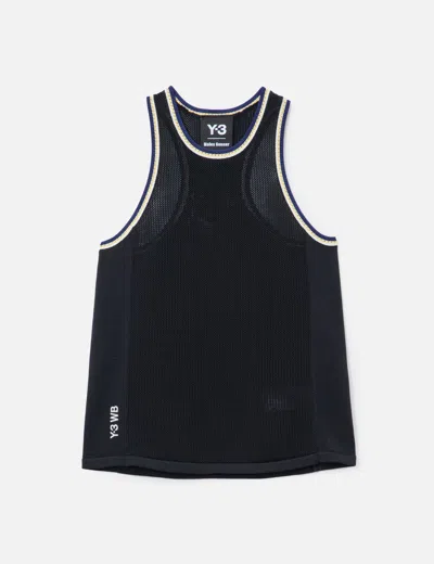 Adidas Originals Adidas X Wales Bonner Black Cottonblend Knit Tank Top