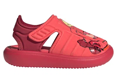 Pre-owned Adidas Originals Water Sandal Disney Sebastian Sneakers In Better Scarelet Red/cloud White In Multi