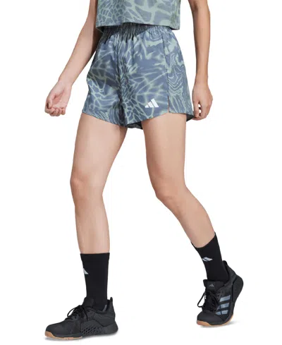 Adidas Originals We Min Aop Sh Shorts In Green
