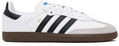 Adidas Originals Womens Silver Metallic Black Gu Samba Og Logo-print Metallic-leather Low-top Trainers Eur 36 / 3 Uk In White