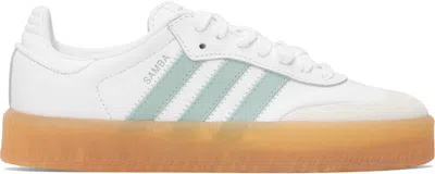 Adidas Originals Womens Adidas Samba Og Logo-print Leather And Suede Low-top Trainers In White