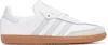Adidas Originals White & Gray Samba Og Sneakers In Ftwr White / Halo Bl