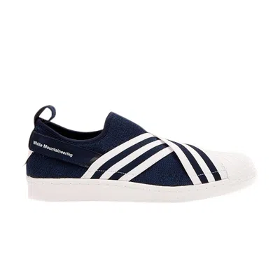Pre-owned Adidas Originals White Mountaineering X Adidas Superstar Slip On Pk 'collegiate Navy' | Blue | Men's Size 11.5