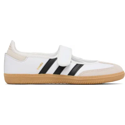 Adidas Originals White Samba Jane Ballerina Flats