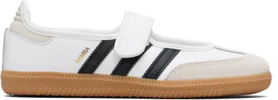 Adidas Originals White Samba Jane Sneakers