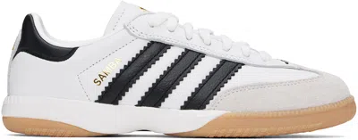 Adidas Originals White Samba Mn Sneakers In Ftwr White/black
