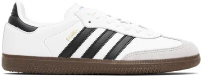 ADIDAS ORIGINALS WHITE SAMBA OG SNEAKERS