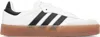 Adidas Originals Adidas Womens White Night Indigo Gum Samba Og Logo-print Leather Low-top Trainers