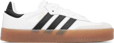 ADIDAS ORIGINALS WHITE SAMBAE SNEAKERS