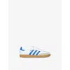 Adidas Originals White/navy Kids' Samba Og Leather Low-top Trainers Eur 35.5 /3 Uk