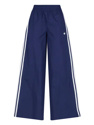 Adidas Originals Summer Glow Wide-leg Trousers In Blue