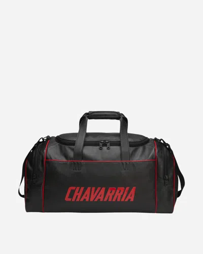 Adidas Originals Willy Chavarria Premium Leather Gym Bag In Black